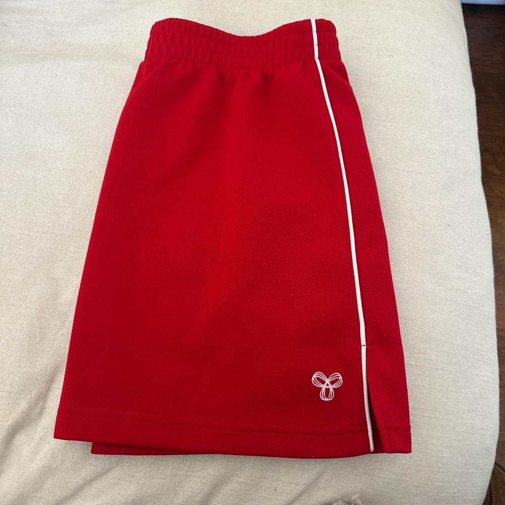 Aritzia TNA red mini tennis active skirt